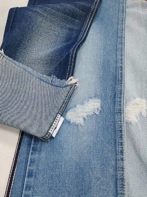 Αγορά 10.9oz βαμβάκι πολυεστέρα Rayon Denim ύφασμα DARK INDIGO JSD3337-1 για γυναικεία τζιν ή αγόρι παντελόνια online manufacture