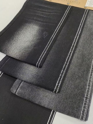 Αγορά 75% βαμβάκι 25% πολυεστέρα Twill Ντενίμ ύφασμα 9.4oz μαύρο/μαύρο για τζιν παντελόνια online manufacture