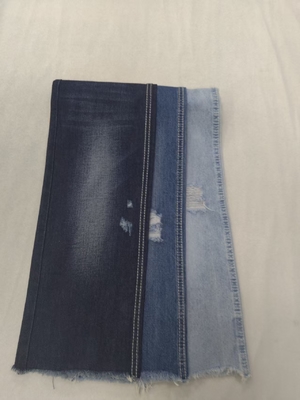 Αγορά 9.4oz 90% Βαμβακερό Denim Ύφασμα Σκούρο Μπλε 180cm Twill Weave online manufacture