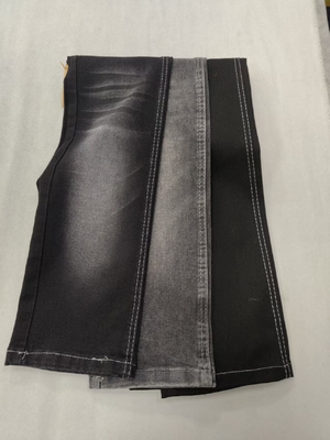 Αγορά 11.8oz Εξαιρετικό τέντωμα μαύρο / μαύρο 7 * 10/105 Αριστερό Twill Denim ύφασμα JSD3252AL για την υψηλή ποιότητα online manufacture