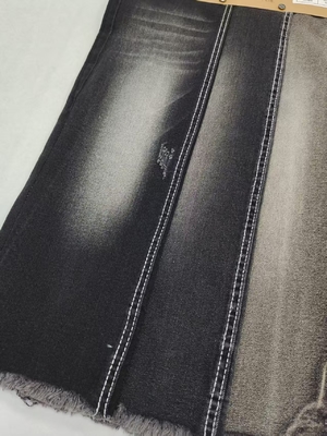 Αγορά Υψηλό Spandex Twill Μαύρο/Μαύρο Ντενίμ ύφασμα με κατασκευή 12*21/70 για τζιν online manufacture