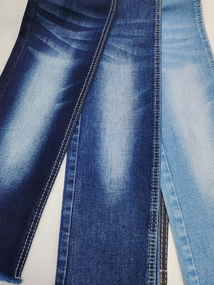 Αγορά Ύφασμα τζιν με χαμηλή συρρίκνωση Siro Yarn Cross Slub 75% βαμβάκι με ελαστικότητα, με κατασκευή 10+10/16*55 για τζιν online manufacture