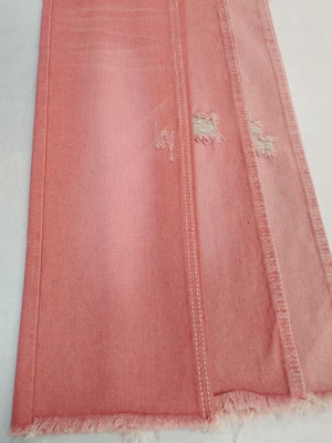 Αγορά Υφασμένο Ροζ χρώμα αριστερό στυλ Twill 10,6oz Ντενίμ ύφασμα με 10 * 7 κατασκευή για γυναικεία τζιν online manufacture