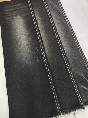 Αγορά Σίλκ Μαύρο 3/1 Δεξί Twill Σκοτεινό Ινδιγκό High Stretch 8S Ντενίμ ύφασμα 11.5oz για τζιν online manufacture
