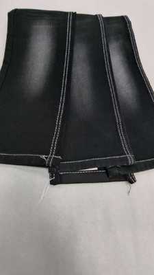 Αγορά Middle elastic 12oz Black with full width 180-182cm construction 7+7*7/55/75 Denim fabric  JSD3433A for men jeans online manufacture