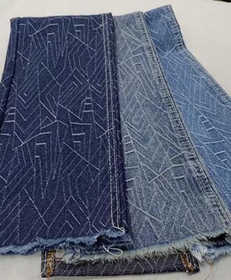 Αγορά Beautiful pattern Heavy weight Dark blue with full width 180cm /10x7 Denim fabric for jeans online manufacture