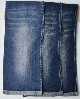 Ανθεκτικό στη συρρίκνωση βαμβάκι POLYESTER SPANDEX σκούρο μπλε DENIM TABRIC QY1022 8.8oz