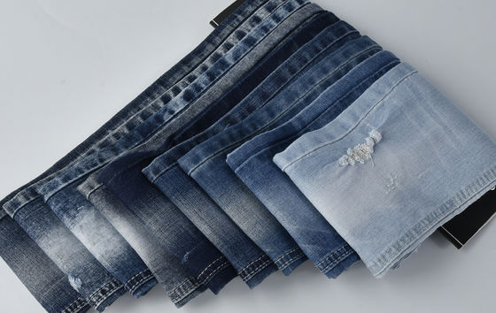 Ανθεκτικό στη συρρίκνωση βαμβάκι POLYESTER SPANDEX DENIM TABRIC QY037-1 9,1 ουγγ.