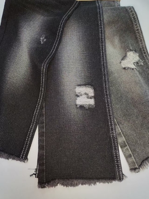 Μη Ελαστικό Βαμβακερό Πολυεστερικό Denim Ύφασμα 68% ΒΑΜΒΑΚΕΡΟ TWILL στυλ ΜΑΥΡΟ/ΜΑΥΡΟ JSD3268 για τζιν για αγόρια ή κυρίες