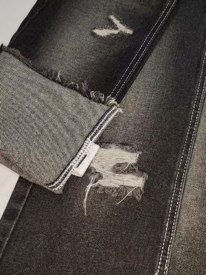 12.2OZ TWILL στυλ Ντενίμ ύφασμα μαύρο/λευκό με κατασκευή 7*7 Για άντρα τζιν