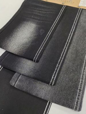 75% βαμβάκι 25% πολυεστέρα Twill Ντενίμ ύφασμα 9.4oz μαύρο/μαύρο για τζιν παντελόνια